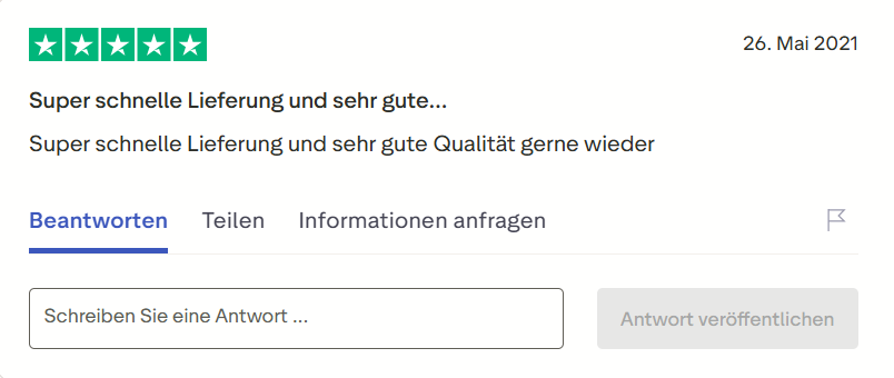 Pharmax customer review on Trustpilot