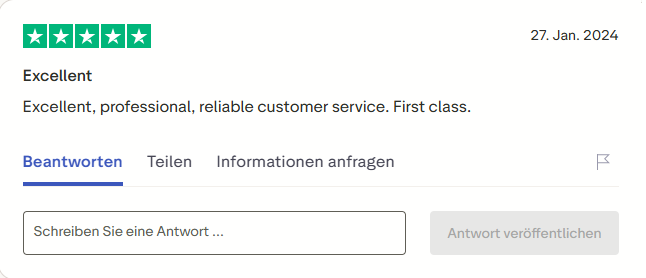 Pharmax customer review on Trustpilot