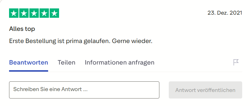 Pharmax customer review on Trustpilot