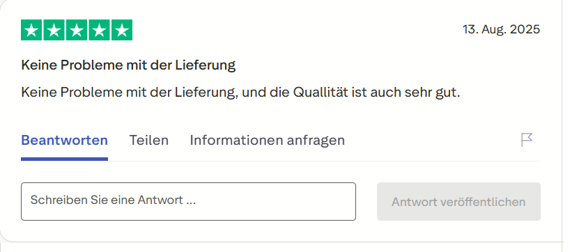 Pharmax customer review on Trustpilot