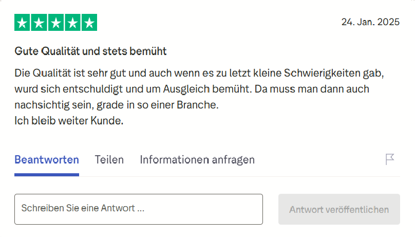 Pharmax customer review on Trustpilot