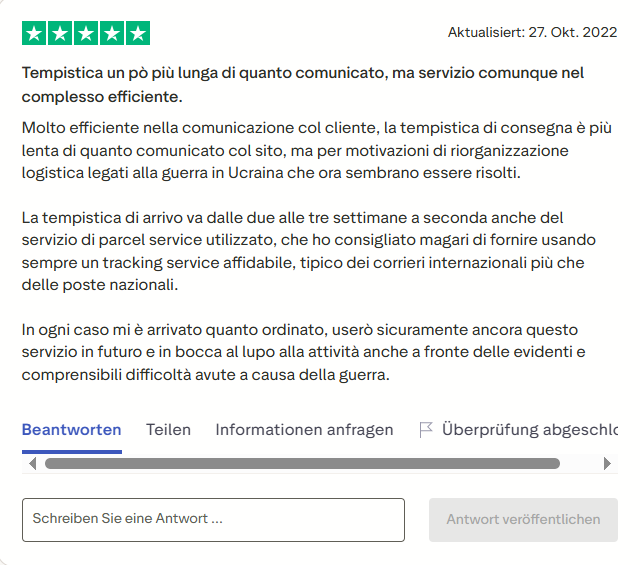 Pharmax customer review on Trustpilot