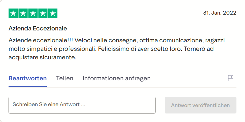 Pharmax customer review on Trustpilot