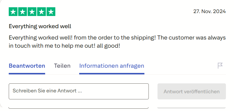 Pharmax customer review on Trustpilot